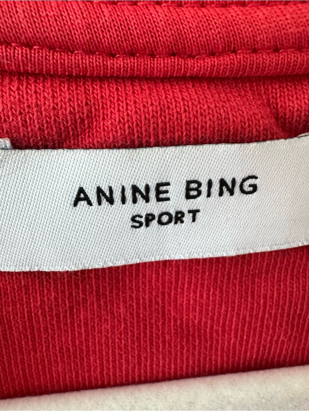ANINE BING Tyler Oversized Red Sweatshirt Pullover SZ S - Picture 7 of 8